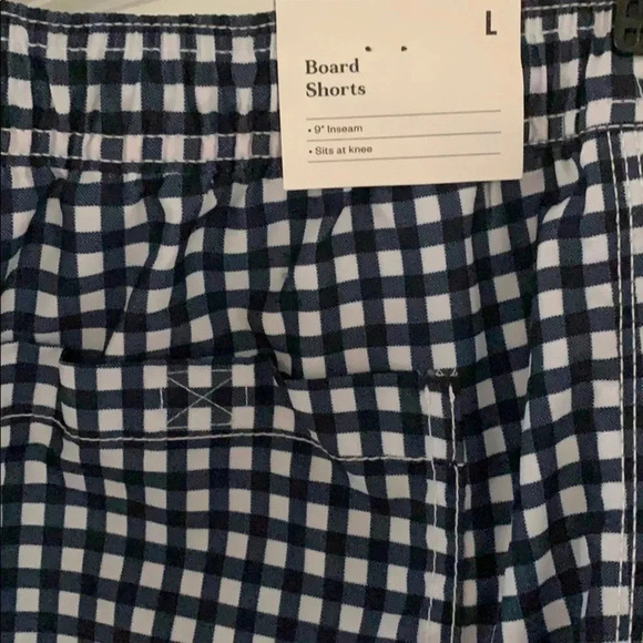 Goodfellow Gingham Board Swim Shorts Size XL NWT - Picture 3 of 6